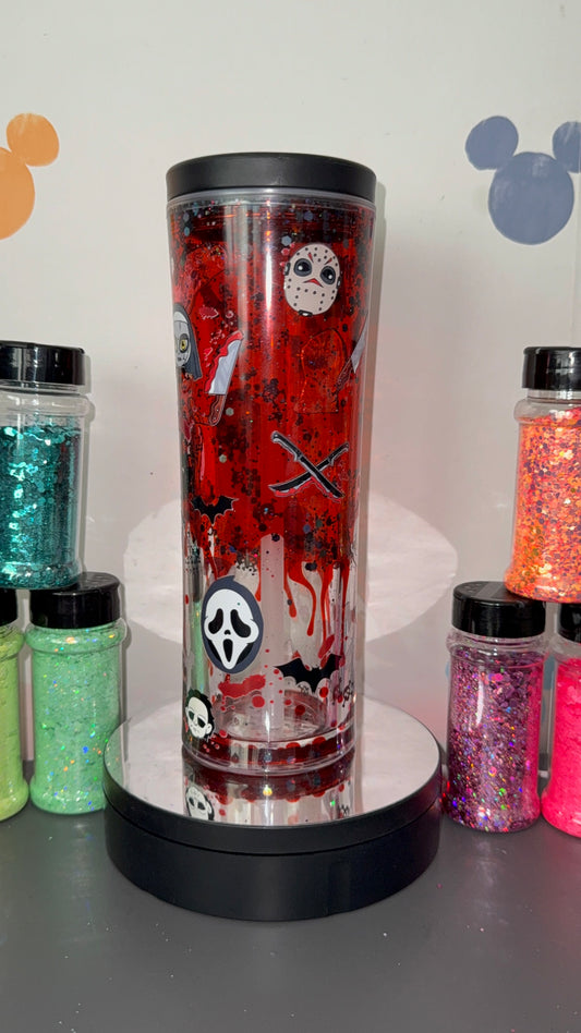 Blood drip horror water bottle