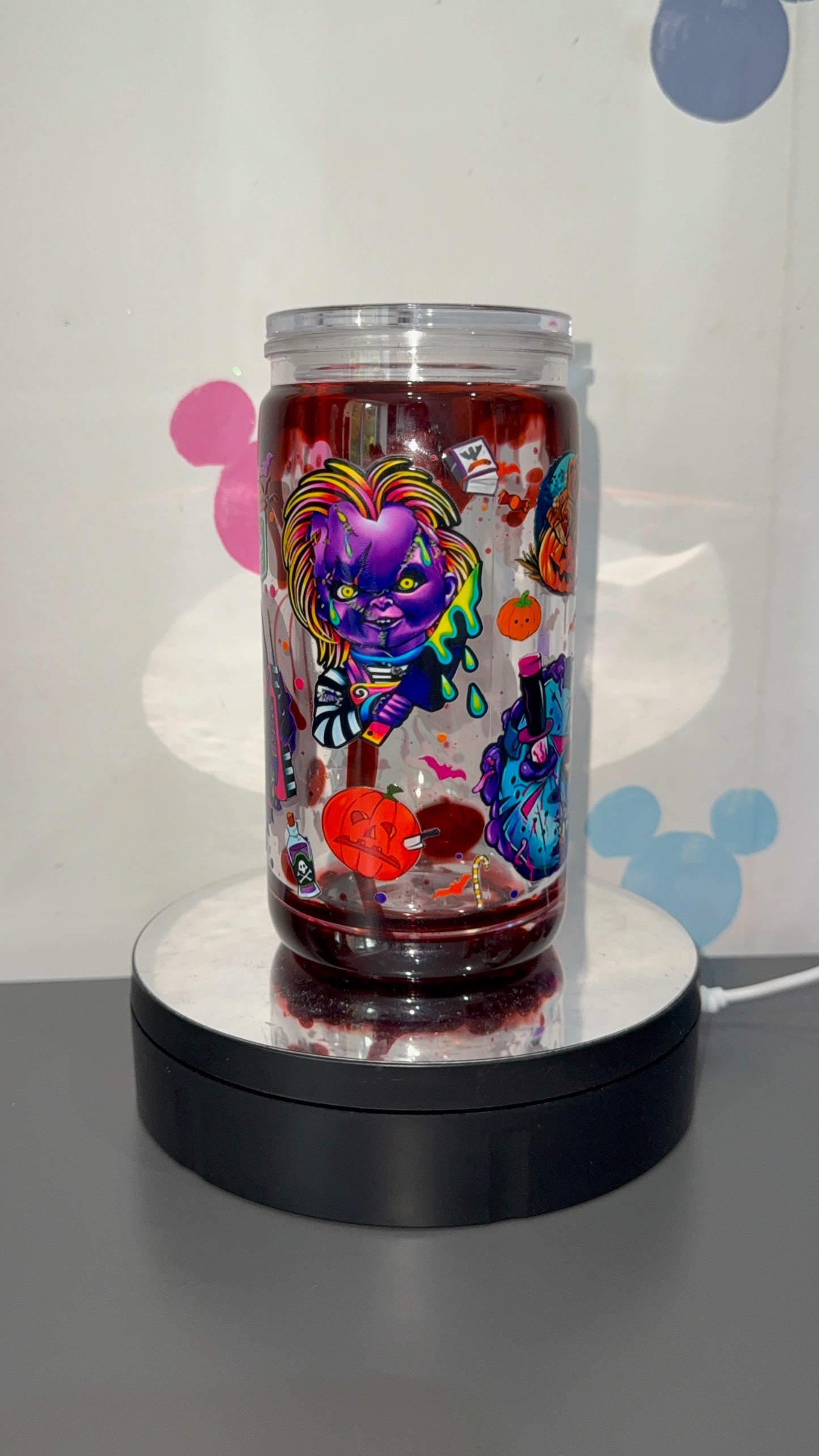 Horror blood drip cup