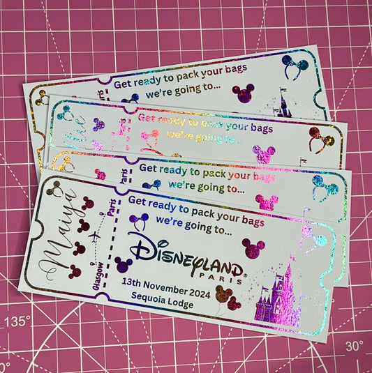Custom foil tickets