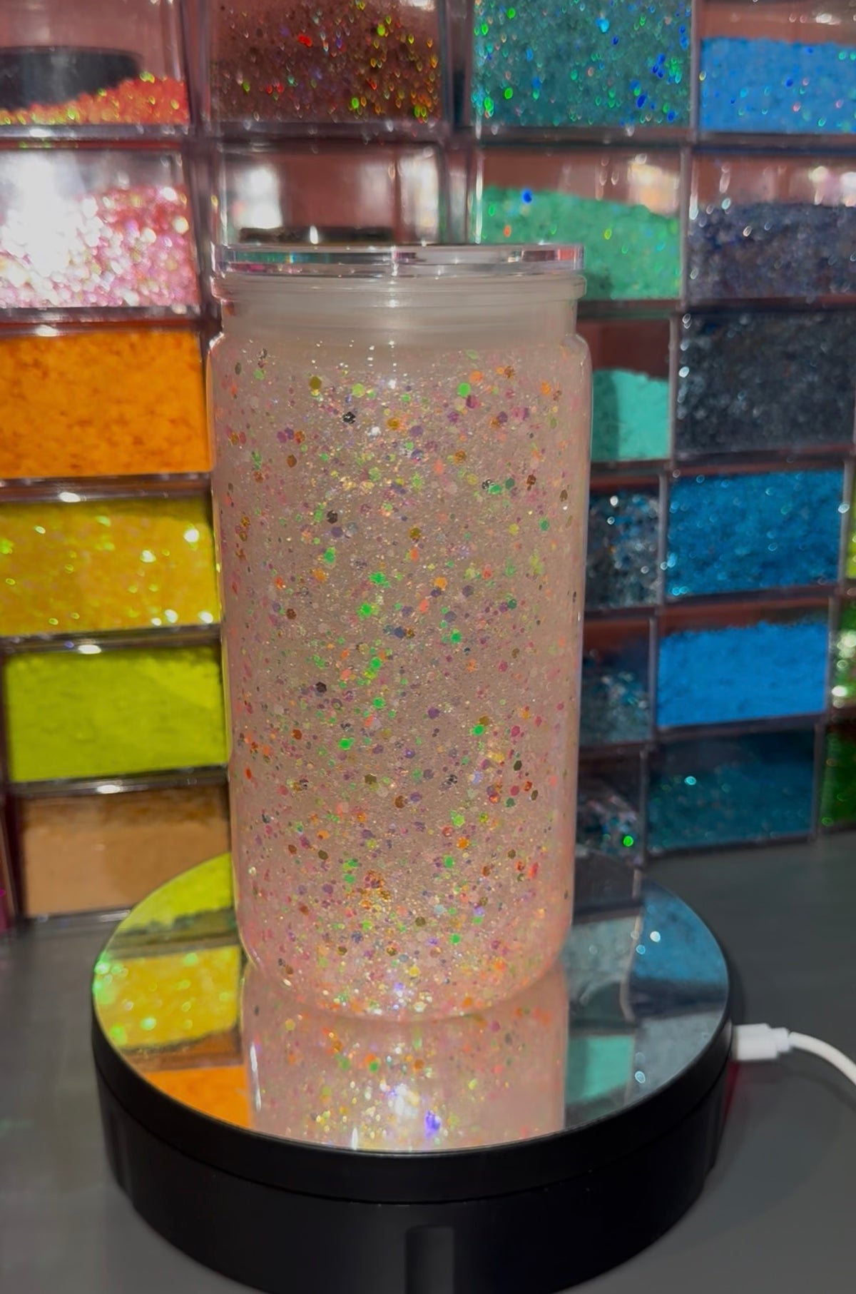 Glow in the dark 16oz acrylic Snowglobe