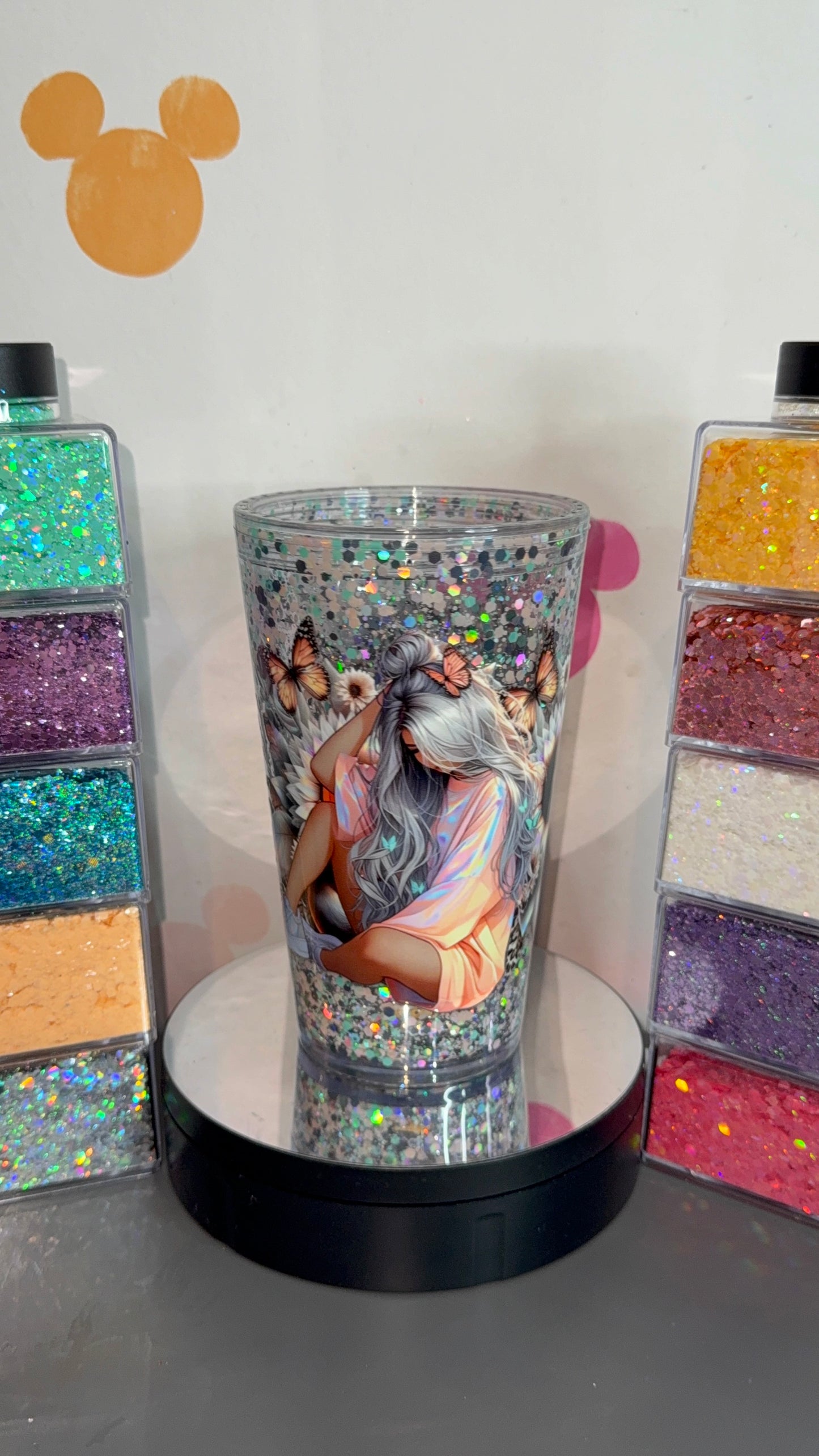 12oz Stadium style Acrylic Snowglobe