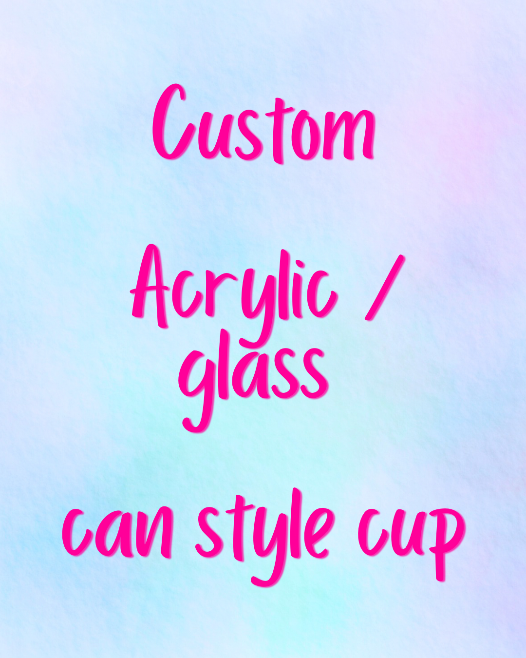 TikTok live custom cup