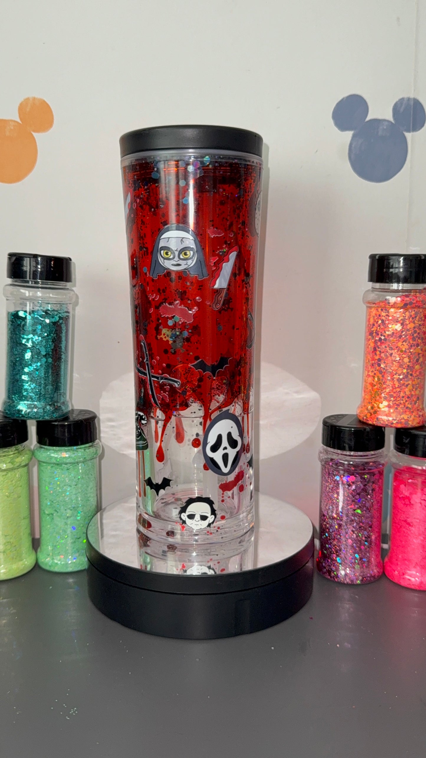 Blood drip horror water bottle