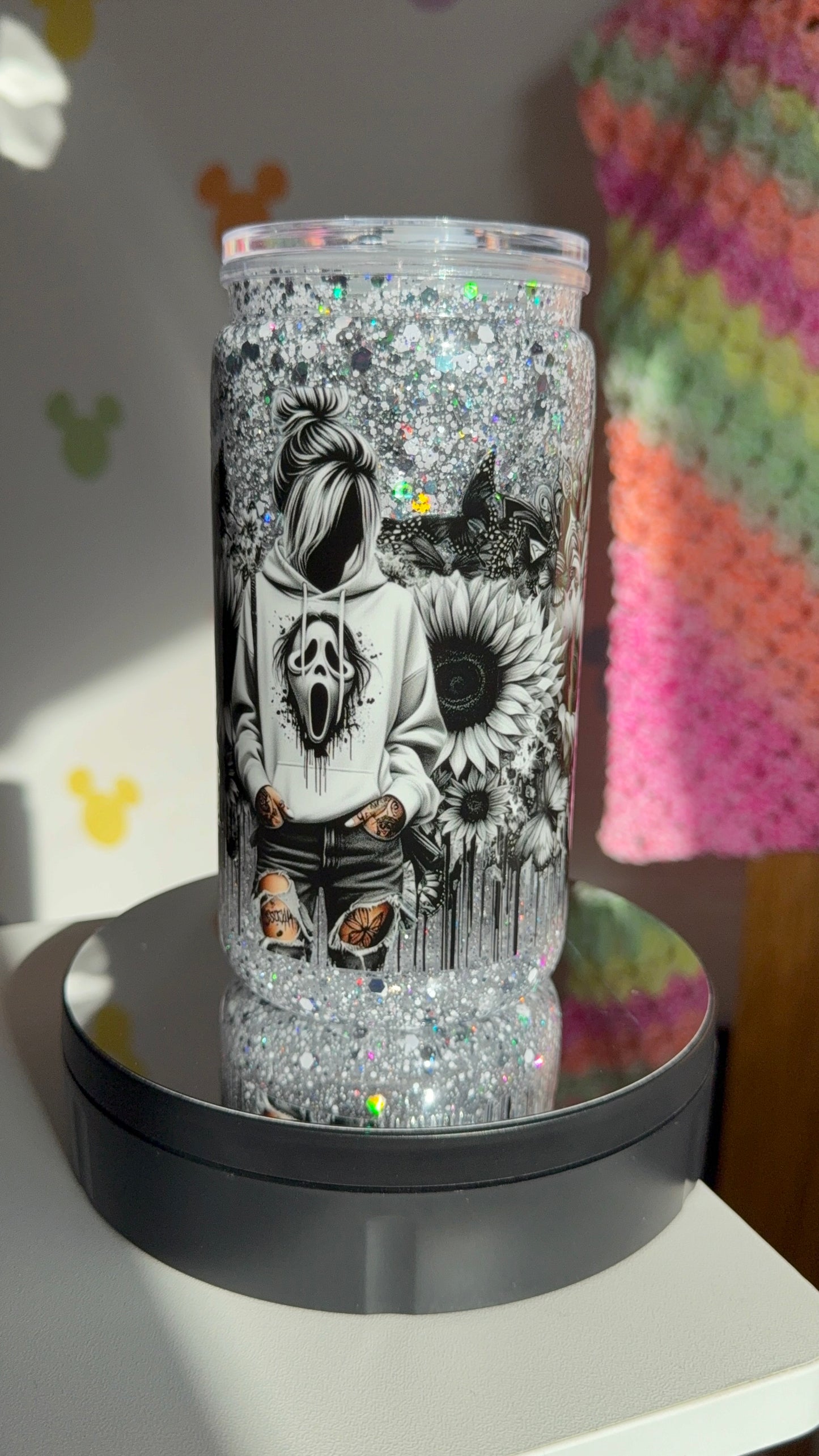 Ghostface Snowglobe tumbler