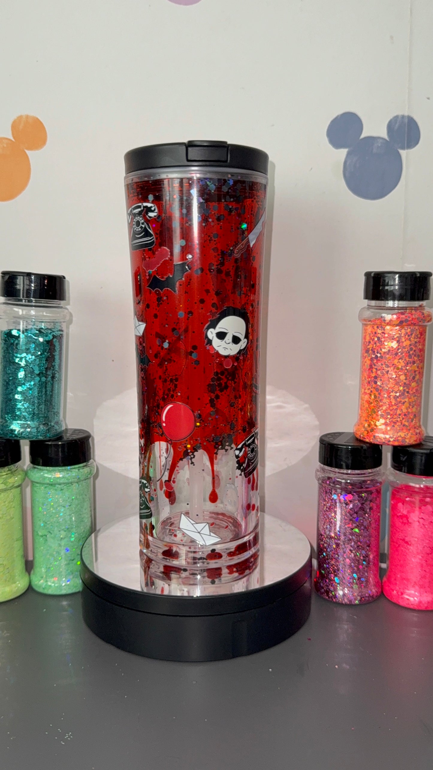 Blood drip horror water bottle