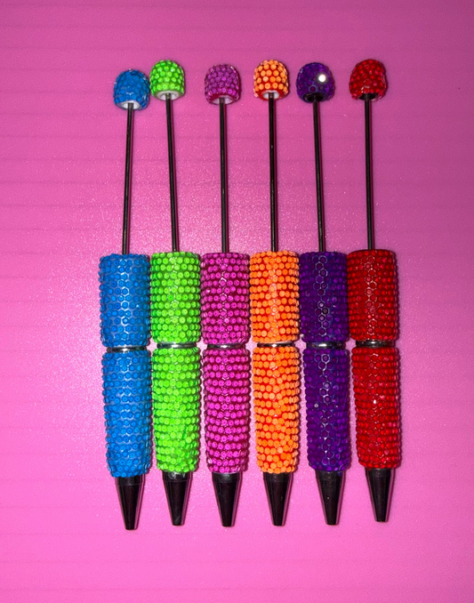 Full sparkle neon pens