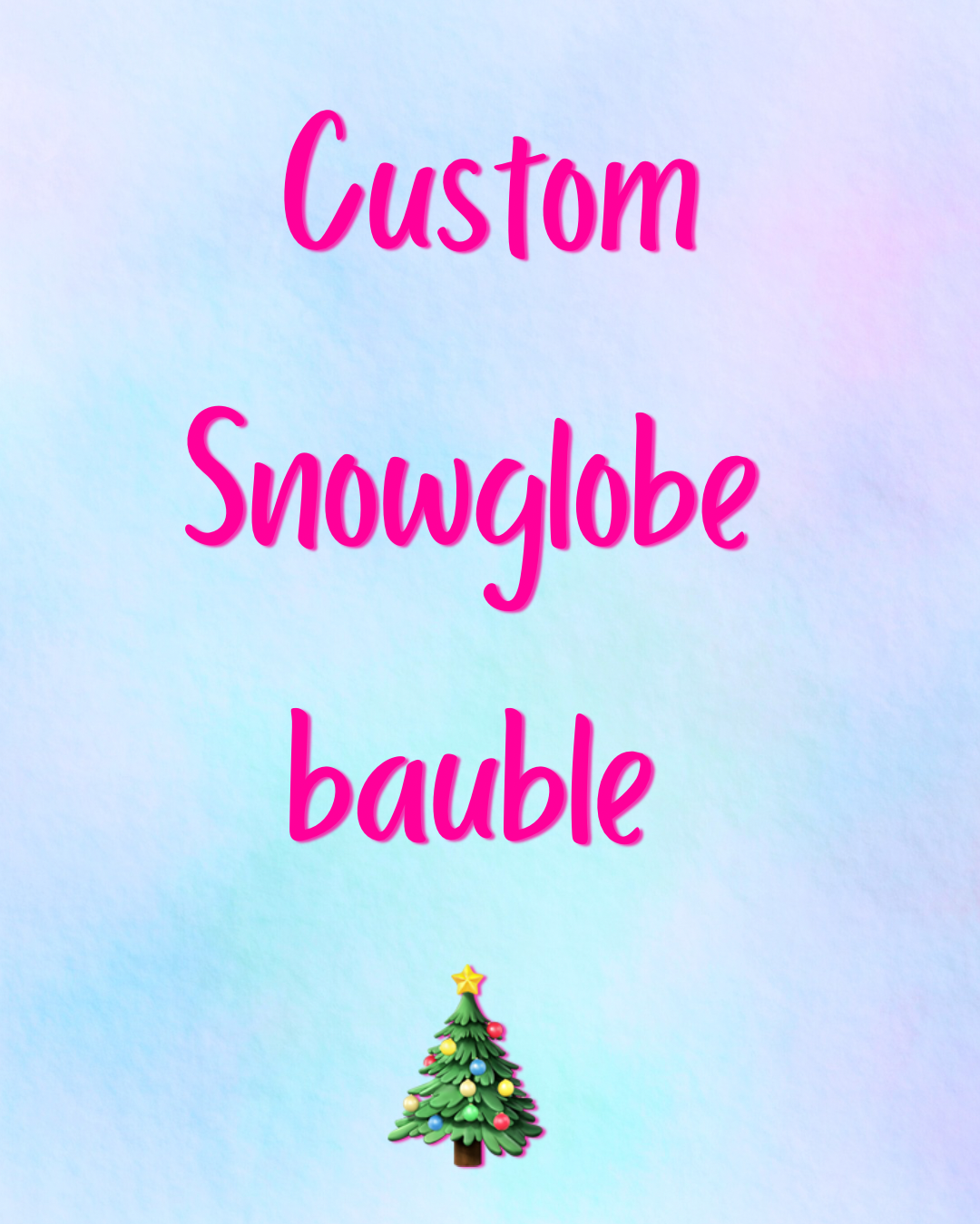NEW SNOWGLOBE BAUBLE